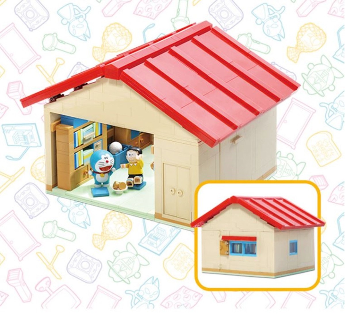 Oxford 2023 Doraemon Nobi Nobita ROOM Brick Block Assembly Figures
