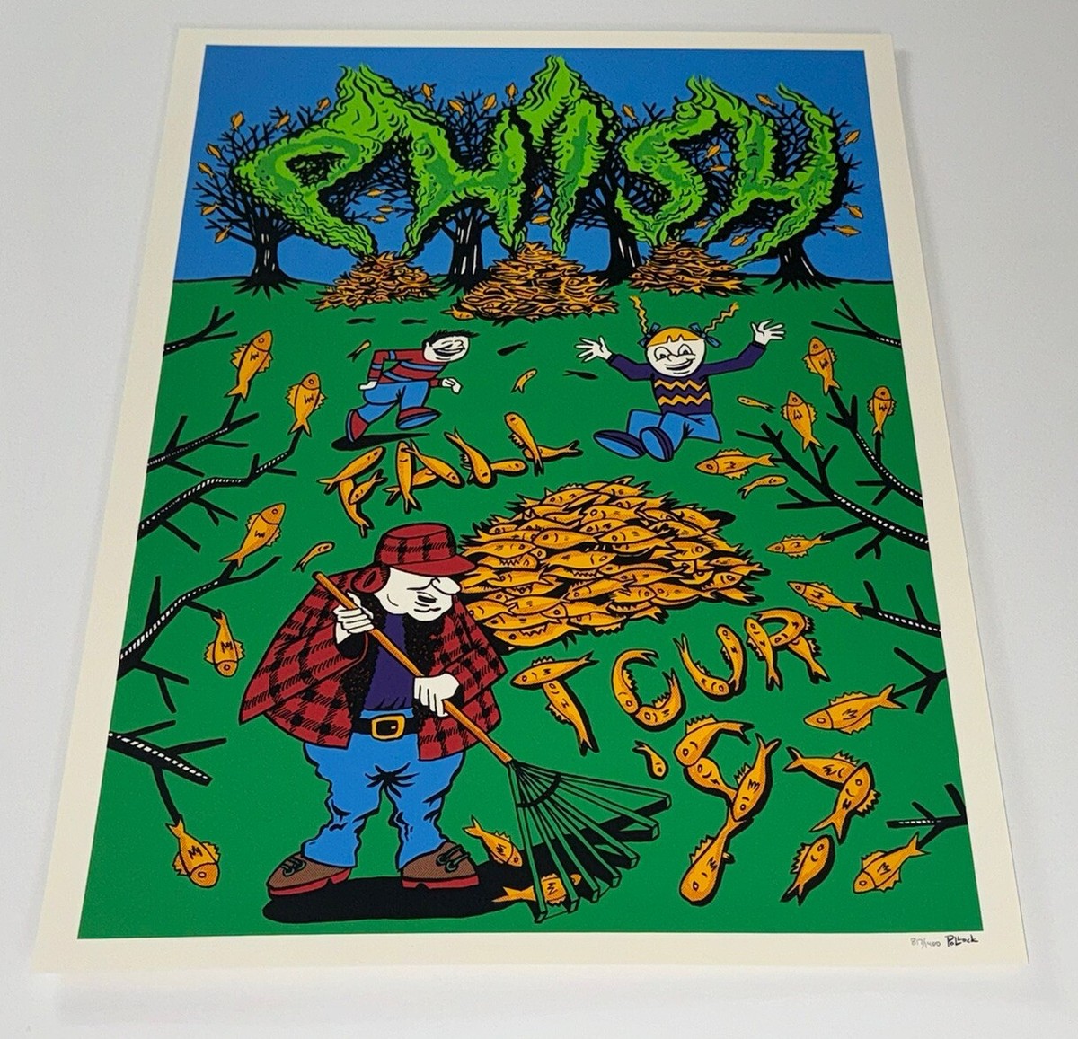 Phish Poster Fall Tour 1997 Jim Pollock Silkscreen S/N DryGoods