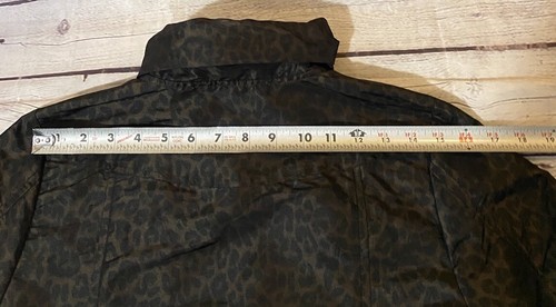 Giacca donna Laura Ashley stampa animalier full zip marrone nero piccola leggera - Foto 13 di 15