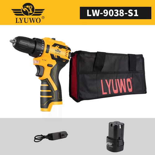 16.8V 35NM Mini Portable Compact Electric Drill Cordless Brushless Power Tools - Picture 9 of 15