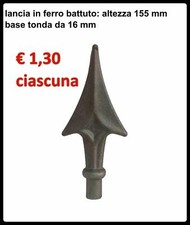 nr. 50 pz lance componenti in ferro battuto punte per barriere esterne art.124/6