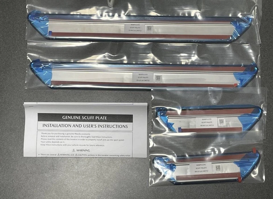 (正品)BDNPV1370 全新 MAZDA 3 MY 2023-2025 SCUFF PLATES 适用于轿车和 FB — 第 2/4 张图片