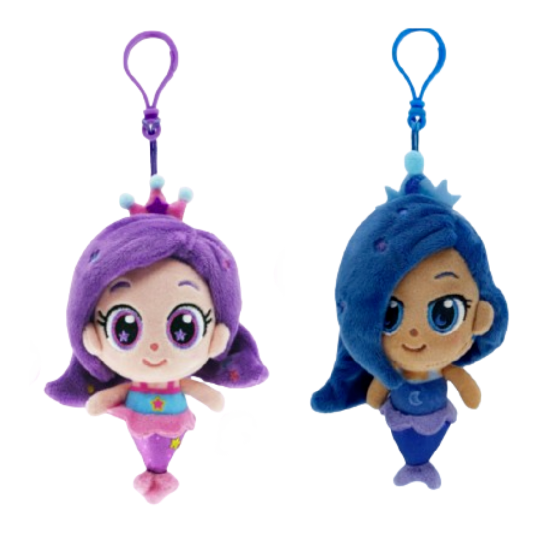 Rainbow Bubblegem Purple Star Indigo Keen Figure Key Ring 1+