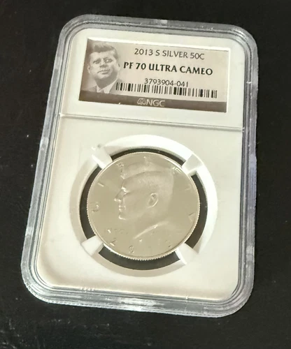 2013 S 50C SILVER Kennedy Half Dollar NGC PF 70 ULTRA CAMEO