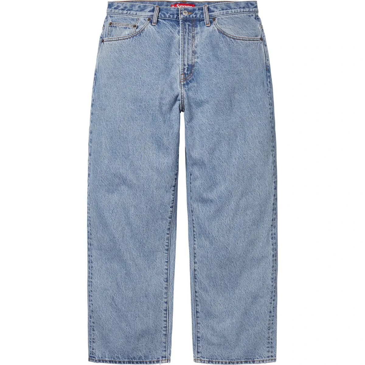Supreme Baggy Jean 25SS week1 6 colors 13 oz denim embroidered