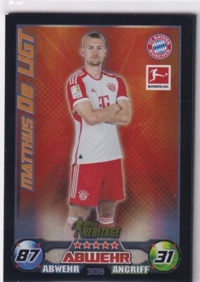 Topps Match Attax Bundesliga 23/24 Heritage Karte Nr. 306 Matthijs de Ligt