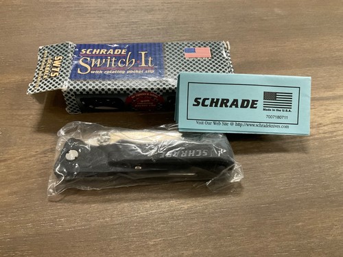 SCHRADE + SWITCH IT WITH ROTATING POCKET CLIP SW7 MADE IN THE USA Combo Edge - Picture 9 of 11
