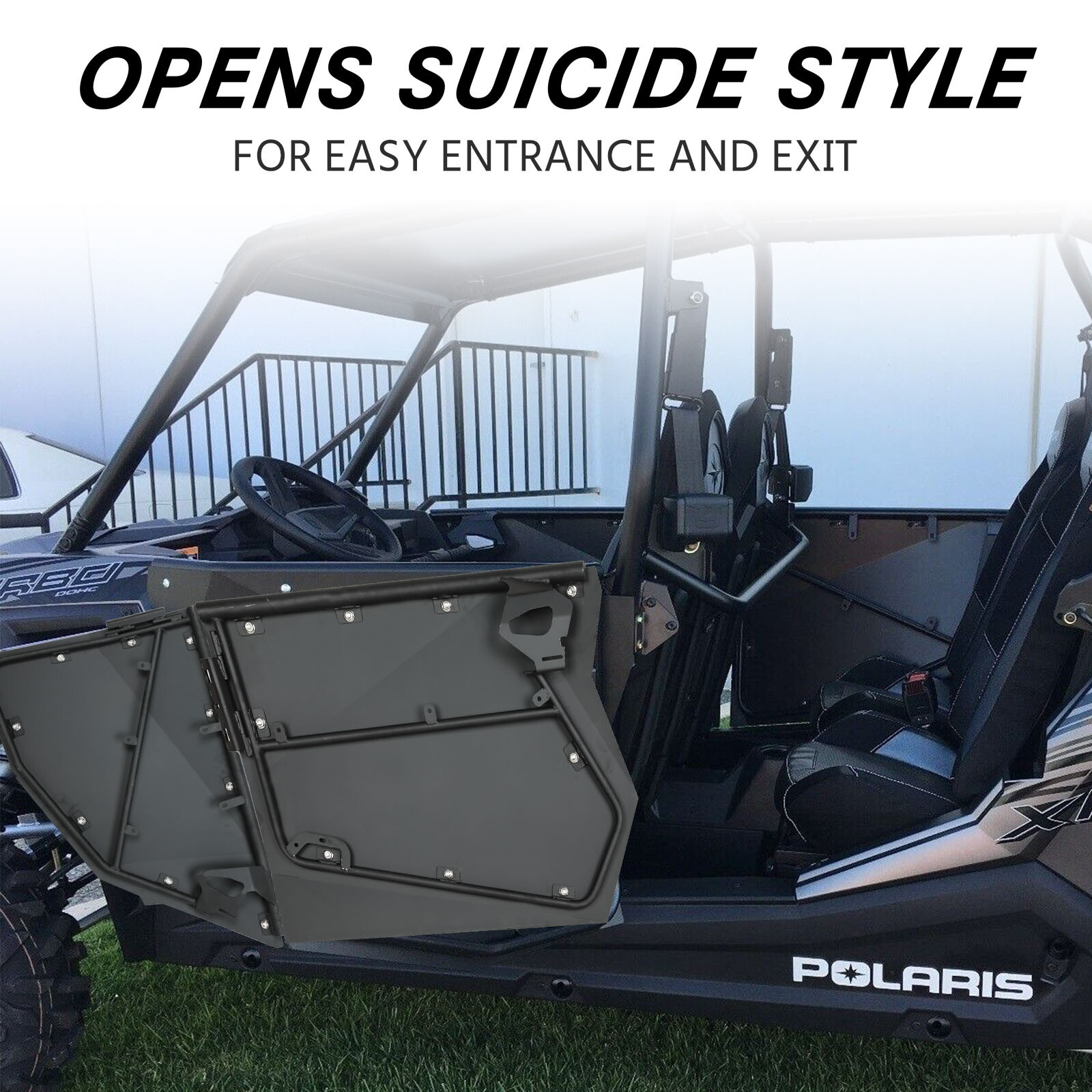 4PCS Metal Doors Full Door For 20142022 Polaris RZR XP4 1000 XP Turbo