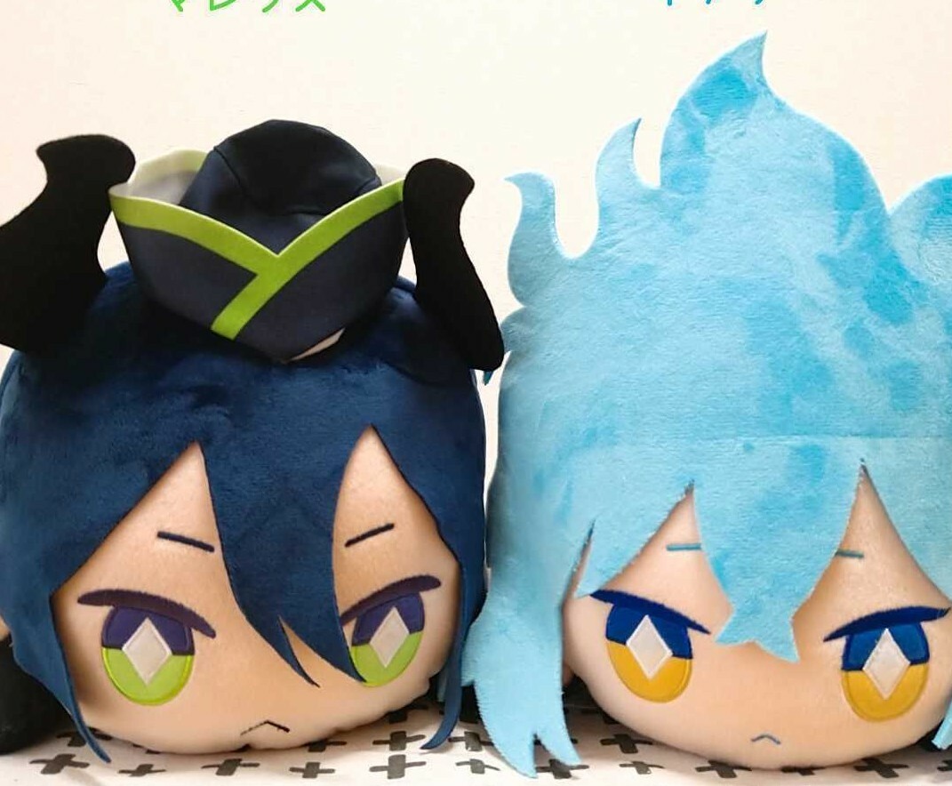 Twisted Wonderland Idia Shroud & Malleus jumbo Nesoberi Plush doll