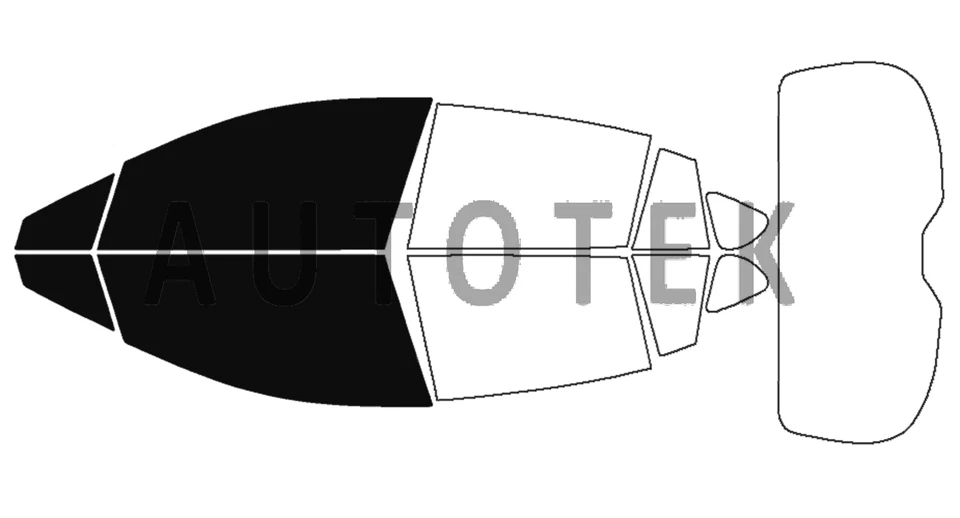 PreCut Film Front Two Door Windows Tint For Subaru Impreza Hatchback 2017-2024 - Image 2 of 4