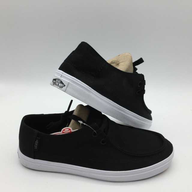 vans rata vulc black and white