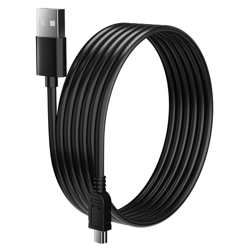 2m Long MINI USB Cable Sync & Charge Lead Type A to 5 Pin B Phone Charger - Picture 8 of 9