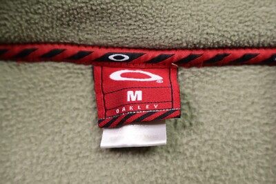 Oakley Vintage Sweater Mens Medium 1/4 Zip Fleece Pullover Y2K