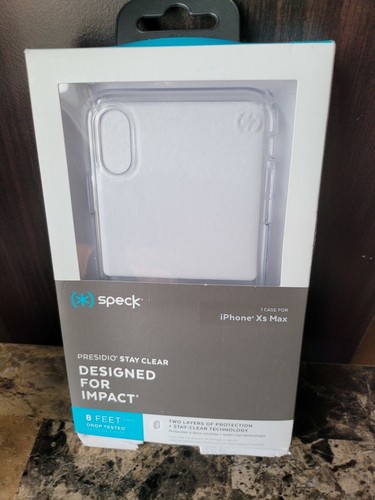 Speck Presidio Stay Drop Protection Case for iPhone XS Max Clear, NEW and SEALED