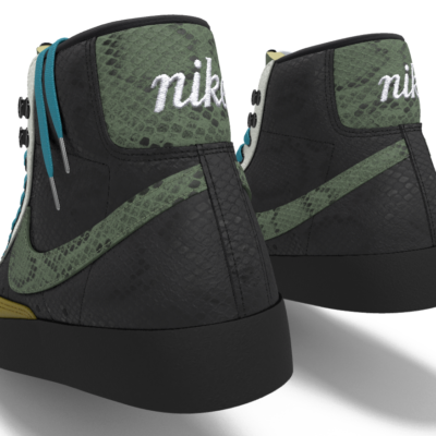 nike blazer mid 77 black light aqua sail