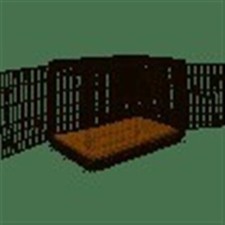 206547-1 International Pet Supply XXL Black 2-Door Dog Crate 48"L X 30"W X 32"H