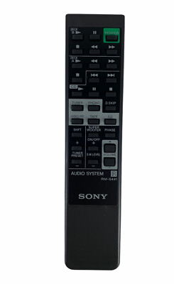 NEW Sony RM-S441 OEM Original Audio System Replacement Remote Control Black