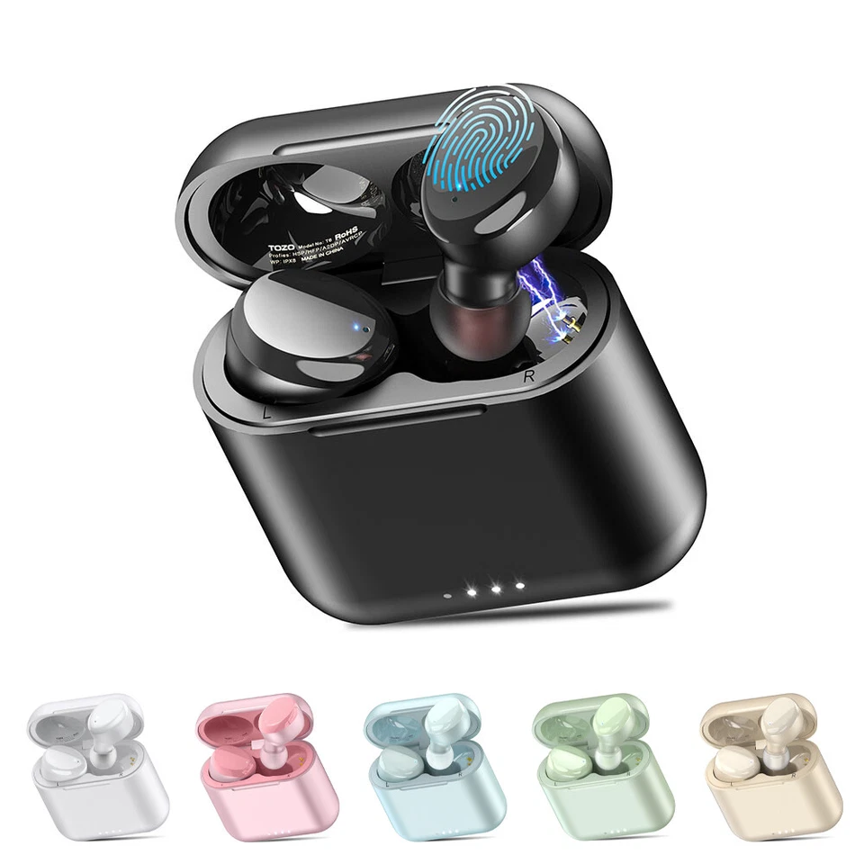 TOZO T6 True Wireless Ohrhörer Bluetooth 5.3 Stereo Kopfhörer IPX8 Wasserdicht