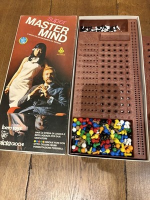 Super Mastermind Strategie Logik Code Breaking Brettspiel Invicta 1975 KOMPLETT