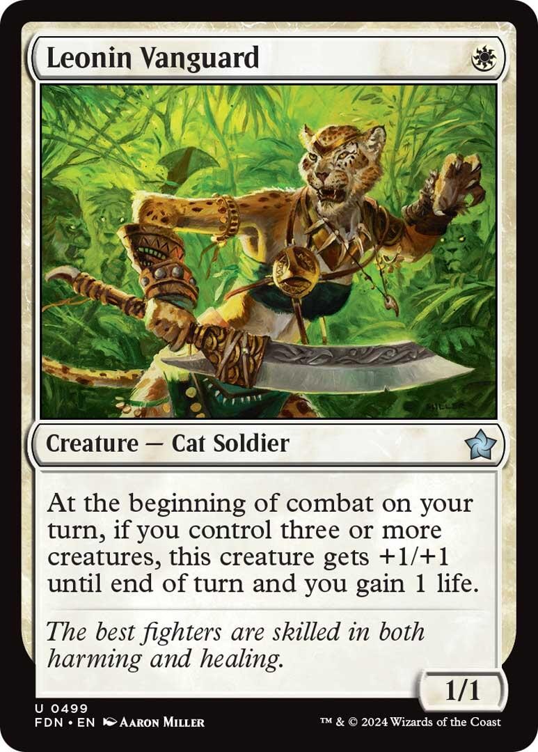 Leonin Vanguard - 499 - NM - Foundations