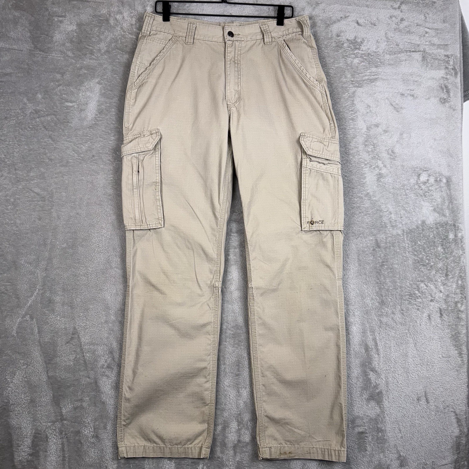 Mens 34x32 Relaxed Fit Rip Stop 101148-232 Tan