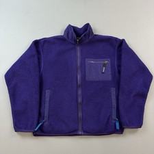 Vintage Patagonia Jacket Women  s 10 Purple Full Zip Fleece USA Made 25029