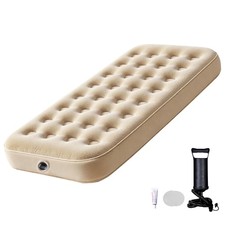 Twin Size Air Mattress   Single Inflatable Bed with Fiber-Tech Support, 8.5 H...