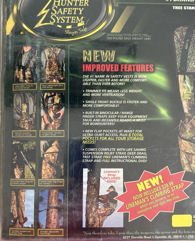 Hunter Safety System Pro Series Harness HSS600R Realtree 2X Large/3X Large New - Image 3 of 4