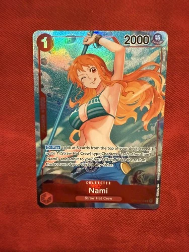 NAMI OP01-016 RAW NM ALT ART BETA PRE-ERRATA ROMANCE DAWN CCG ENGLISH