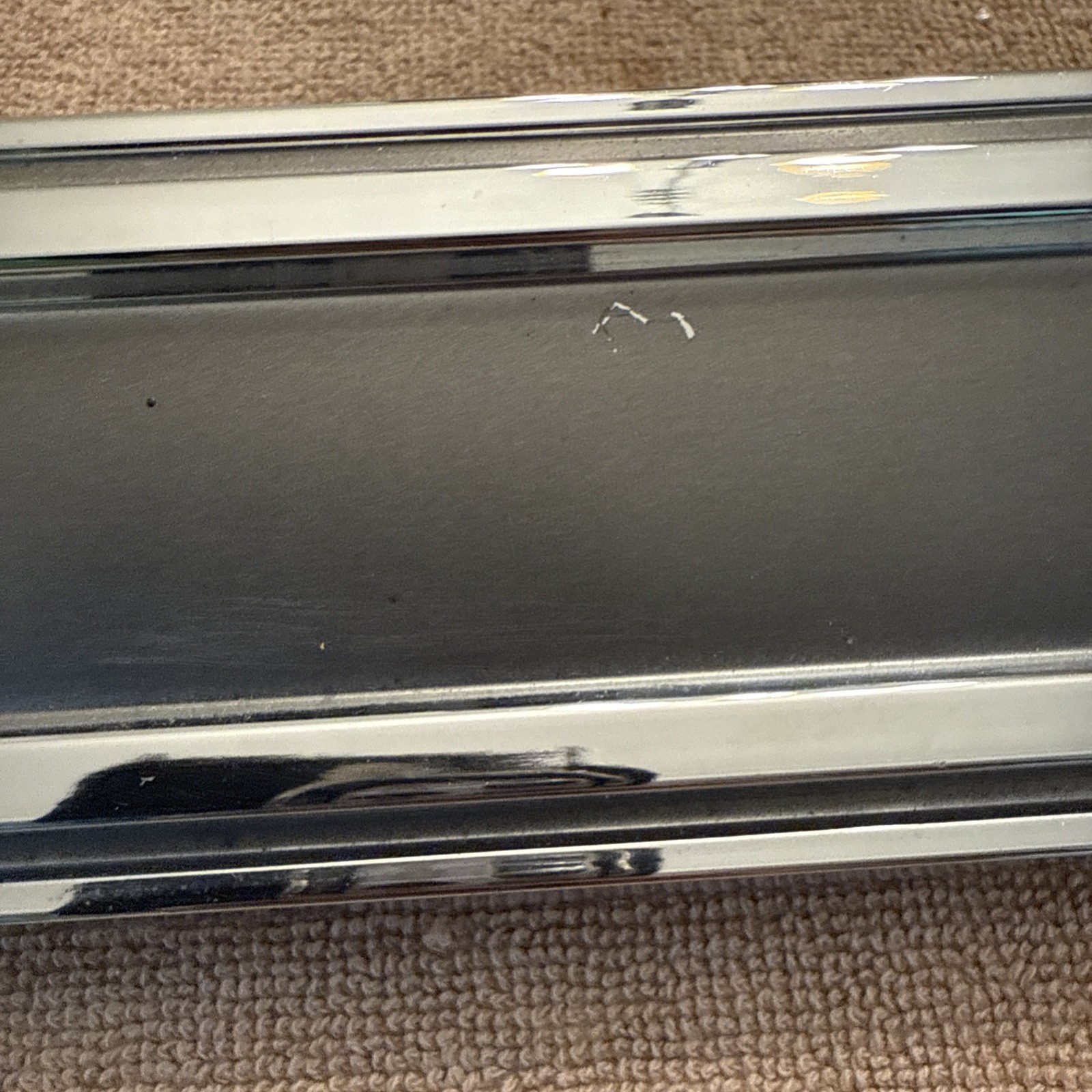 1965 BUICK LESABRE TAIL PANEL BELOW TRUNK LID TRIM  1372193  LH SIDE See Pics