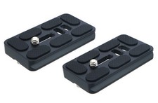 2 PCS Aluminum PU70 70mm Universal Arca Swiss Quick Release Plate 1/4" Screw