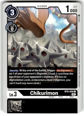 Chikurimon BT6-056 C Digimon CCG | Double Diamond Near Mint English ,,