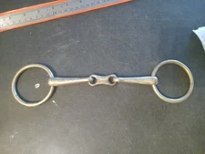 Used loose ring snaffle bit 6 in French link metalab albacon 