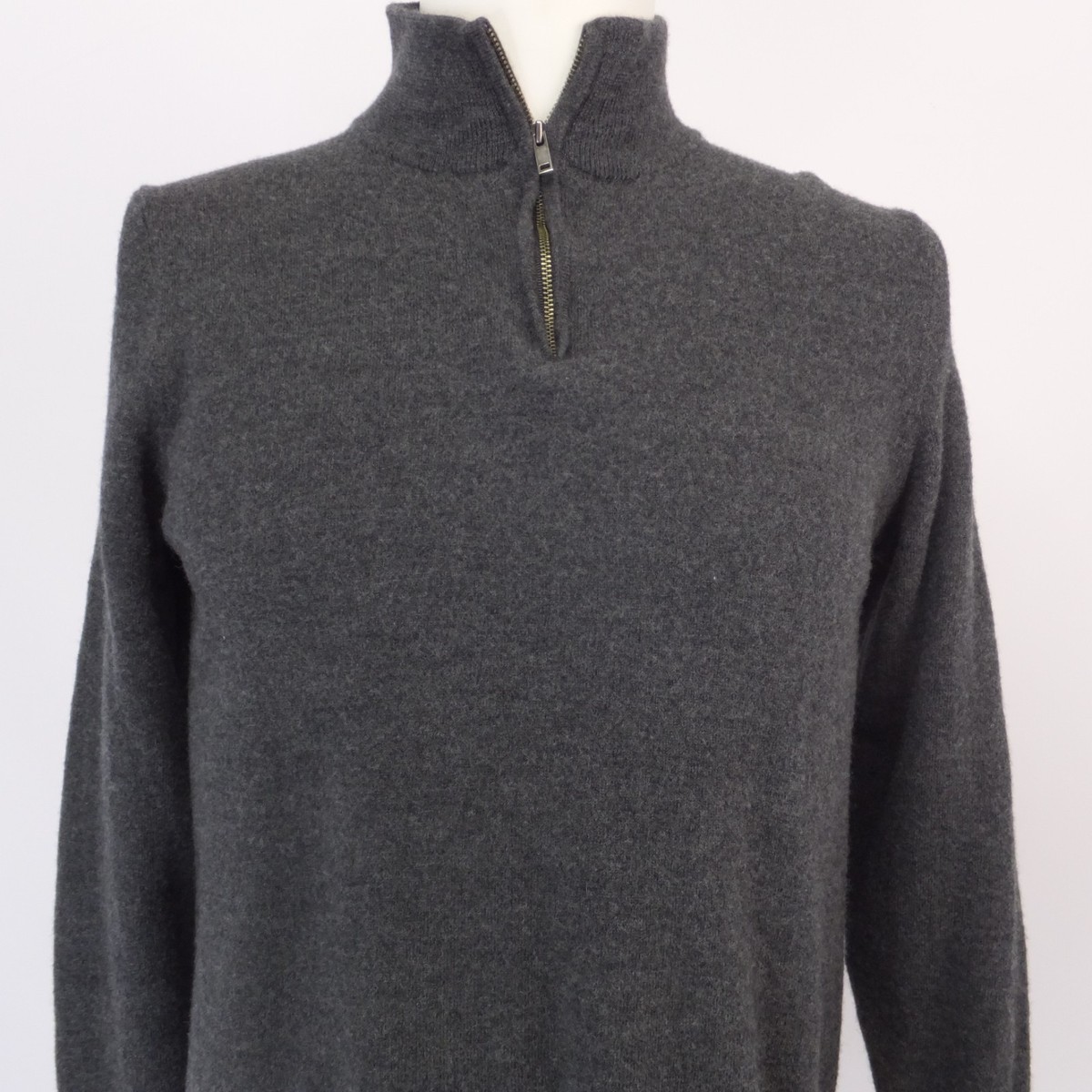 Christian Lacroix Sweater Men's XL Heather Gray Long Sleeve 1/4