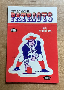 1988 Fleer New England Patriots UNUSED Sticker With 1988 Schedule ON Reverse 🏈