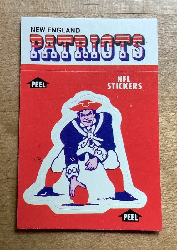 1988 Fleer New England Patriots UNUSED Sticker With 1988 Schedule ON Reverse 🏈