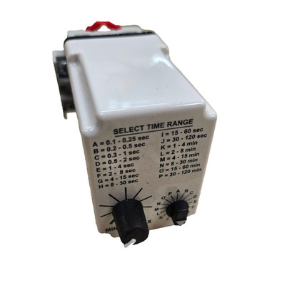 Macromatic Time Delay Relay TR-61828 Eith Base NOB