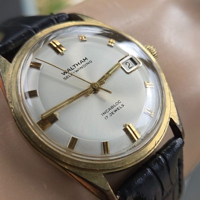 WALTHAM 腕時計 Vintage WALTHAM men's automatic watch date swiss Concentric