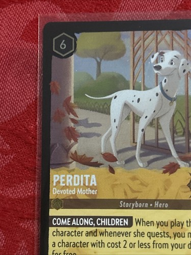 FOIL Disney Lorcana Inklands - Perdita - Devoted Mother - 15/204 Legendary FOIL - Picture 3 of 7