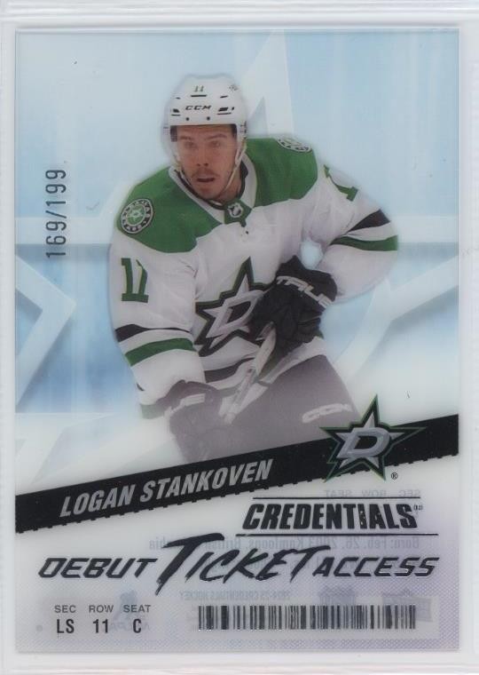 2024-25 UD CREDENTIALS RC ACETATE DEBUT TICKET LOGAN STANKOVEN /199 STARS