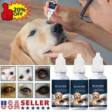 Eye Drops for Pets Bacterial,Viral and Fungal  Infections Dog Cat Treatment US