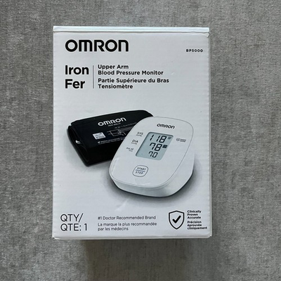 #ad Omron Upper Arm Blood Pressure Monitor White BP5000 Tested amp; Working $20.97