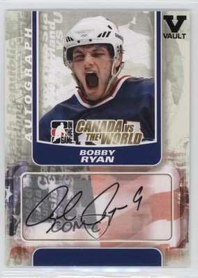 2011-12 ITG Canada VS the World ITG Vault Black Bobby Ryan #A-BR Auto 2d8