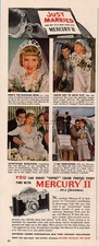 1947 Universal Mercury II Color Camera Wedding Honeymoon Action Pictures Ad