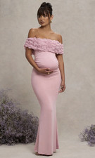 Club L London Inflorescence Blush Pink Floral Maternity Dress size 12 (US)