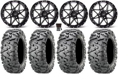 ITP Tornado 14'' Wheels Black 28'' BigHorn 2.0 Tires Yamaha Viking Wolverine