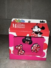 Crocs JIBBITZ Disney Minnie Mouse Shoe Charms Ears Dress Bow NEW CUTE