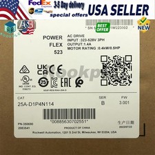 Allen-Bradley 25A-D1P4N114 PowerFlex 523 AC Drive NEW Sealed