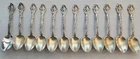 12 VERSAILLES GORHAM STERLING COFFEE OR DEMITASSE SPOONS, EARLY PRODUCTION