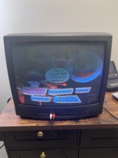 Vintage Sylvania SRT2219 20" CRT Tube TV for Retro Gaming w/Front RCA Inputs